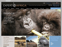 Tablet Screenshot of expertafrica.com
